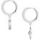 Thomas Sabo Royalty Star & Moon Hoop Earrings - Silver/Multicolour