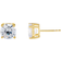 Adina Eden Juliette Stud Earring - Gold/Transparent