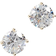 Adina Eden Juliette Stud Earring - Gold/Transparent