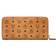 MCM Zip Around Wallet Large - Cognac