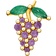 Thomas Sabo Charm Club Single Grape Ear Stud - Gold/Green/Purple