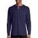 Hanes Beefy-T Henley Long-Sleeve T-shirt - Navy Heather