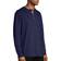 Hanes Beefy-T Henley Long-Sleeve T-shirt - Navy Heather