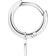 Thomas Sabo Charm Club Single Hoop with Heart Pendant Earring - Silver