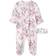 Little Me Dream Floral Footed One-Piece & Headband - Pink (LBQ11370N)