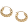 John Hardy Carved Chain Extra Small Hoops - Gold