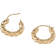 John Hardy Carved Chain Extra Small Hoops - Gold