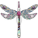 Thomas Sabo Dragonfly Pendant - Silver/Multicolour