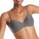 Hanes Ultimate ComfortBlend T-Shirt Wirefree Bra - Black Heather