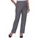 Alfred Dunner Petite Classics Pull-On Straight-Leg Pants - Grey