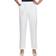 Alfred Dunner Petite Classics Pull-On Straight-Leg Pants - White