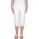 Alfred Dunner Petite Classic Allure Super Stretch Pull-On Clam Digger - White