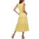 White Mark Women's Tiered Midi Dress - Yellow