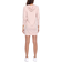 White Mark Women's Hooded Sweatshirt Dress - Blush