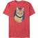 Fifth Sun Star Trek Captain Kirk Cat T-shirt - Red Heather