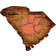 Fan Creations Clemson Tigers Distressed State with Logo Sign