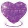 Are You Game 3D Crystal Puzzle Heart Purple 46 Pieces