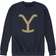 Airwaves Yellowstone Y Logo Fleece Sweatshirt - Navy