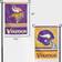 WinCraft Minnesota Vikings Double-Sided Garden Flag