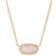 Kendra Scott Elisa Pendant Necklace - Gold/Rose Quartz