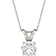 Charles & Colvard Moissanite Solitaire Pendant - White Gold/Moissanite