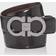 Ferragamo Reversible & Adjustable Gancini Belt - Black/Auburn