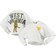 Spirit Jersey Women's West Virginia Mountaineers Raw Hem Cropped Long Sleeve T-shirt - White