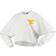 Spirit Jersey Women's West Virginia Mountaineers Raw Hem Cropped Long Sleeve T-shirt - White