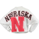 Spirit Jersey Women's Nebraska Huskers Raw Hem Cropped Long Sleeve T-shirt - White