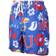 Wes & Willy Kansas Jayhawks Floral Volley Logo Swim Trunks - Royal