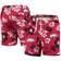 Wes & Willy Arkansas Razorbacks Floral Volley Logo Swim Trunks - Cardinal