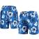 Wes & Willy Air Force Falcons Floral Volley Swim Trunks - Royal