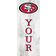 Fan Creations San Francisco 49ers Personalized Welcome Leaner Sign