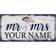 Fan Creations Denver Broncos Personalized Mr. & Mrs. Script Sign