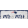 Fan Creations New England Patriots Personalized Mr. & Mrs. Script Sign