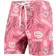 Wes & Willy Oklahoma Sooners Vintage Floral Swim Trunks - Crimson