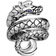 John Hardy Naga Silver Ring - Silver/Sapphire