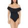 La Blanca Island Goddess Off Shoulder Ruffle One Piece - Black