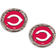 WinCraft Cincinnati Reds Logo Round Post Earrings W