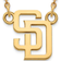 LogoArt San Diego Padres Small Pendant Necklace W