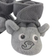 Hudson Toddler Elephant Cozy Fleece Booties - Heather Grey