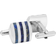 Cufflinks Inc Striped Cufflinks - Silver/Blue