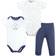 Hudson Bodysuit and Pants 3-Piece Set - Navy Clouds (10153124)