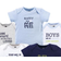 Hudson Short Sleeve Bodysuits 5-pack - Be Kind Boy (10116535)