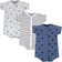 Hudson Baby Cotton Rompers 3-pack - Dump Truck