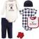 Hudson Baby Cotton Layette Set - Apple Orchard