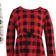 Touched By Nature Long Sleeve Organic Cotton Dress 2-pack - Buffalo Plaid (10167815)