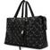 Badgley Mischka Quilted Vegan Leather Weekender Tote Bag - Black