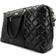 Badgley Mischka Quilted Vegan Leather Weekender Tote Bag - Black