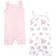 Hudson Baby Cotton Rompers - Pink Floral Dots (10116960)